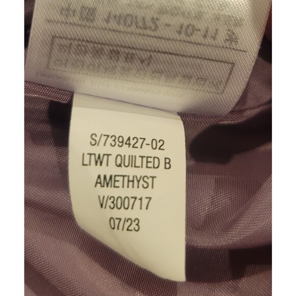 GAP Kids lightweight quilted puffer jacket In Lavender Size large (10-11) - Picture 8 of 8